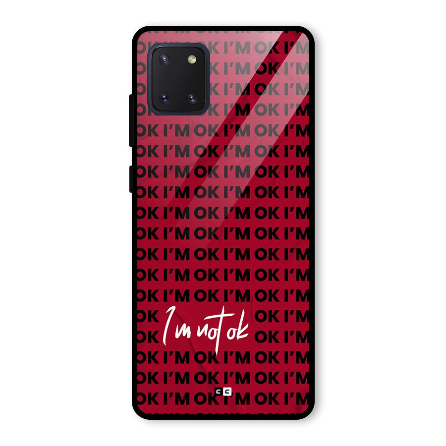Really Not Ok Glass Back Case for Galaxy Note 10 Lite