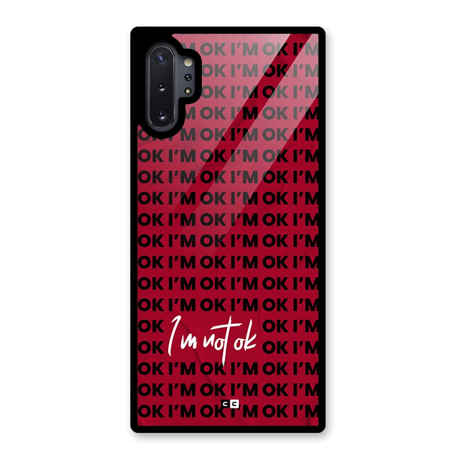 Really Not Ok Glass Back Case for Galaxy Note 10 Plus