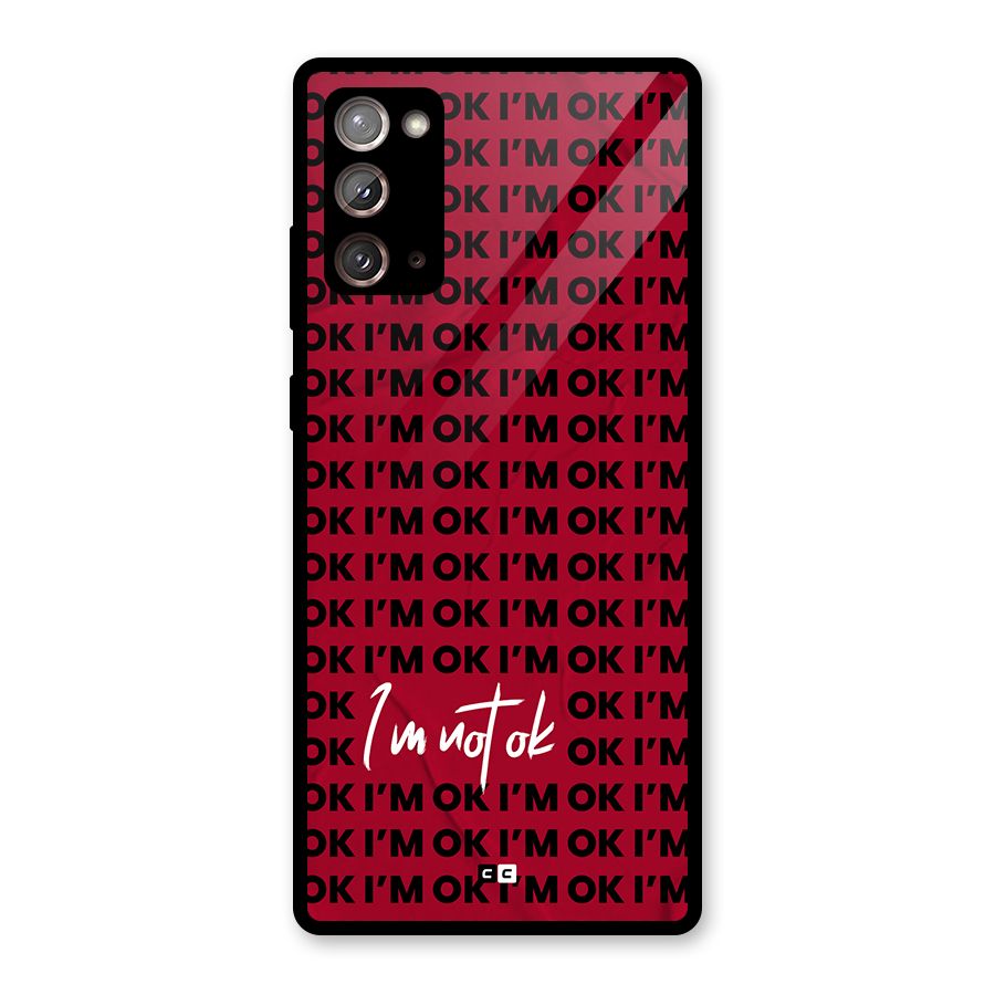 Really Not Ok Glass Back Case for Galaxy Note 20