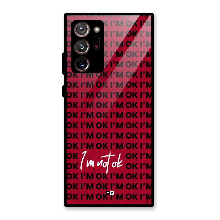 Really Not Ok Glass Back Case for Galaxy Note 20 Ultra