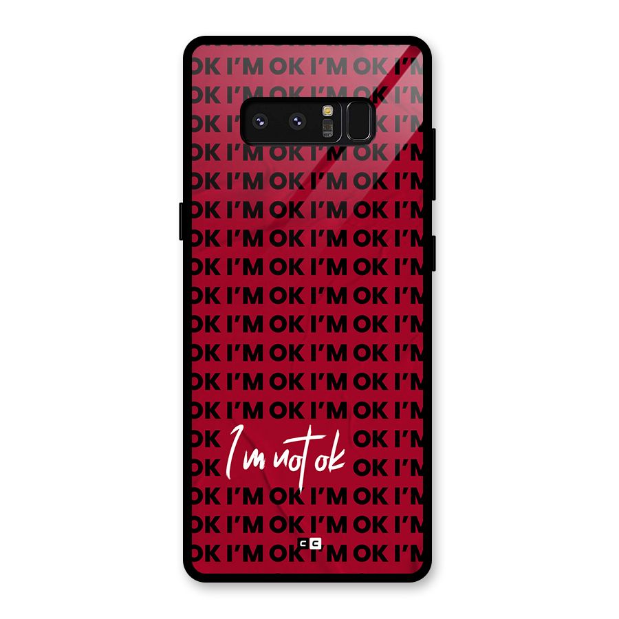 Really Not Ok Glass Back Case for Galaxy Note 8