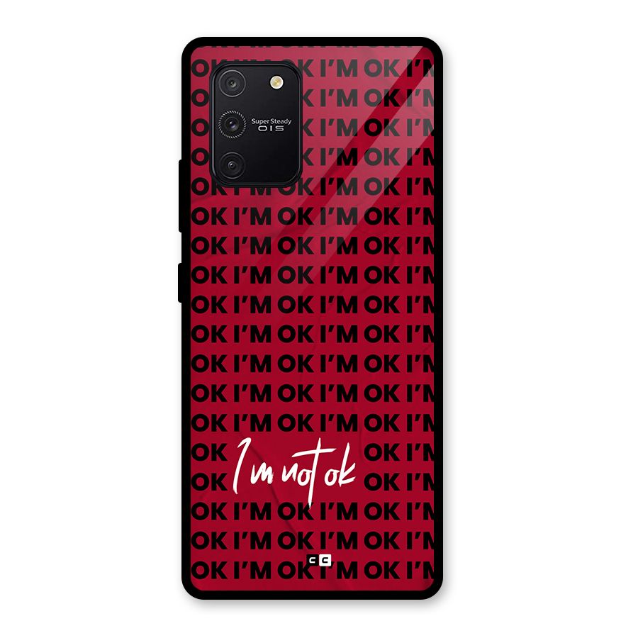 Really Not Ok Glass Back Case for Galaxy S10 Lite