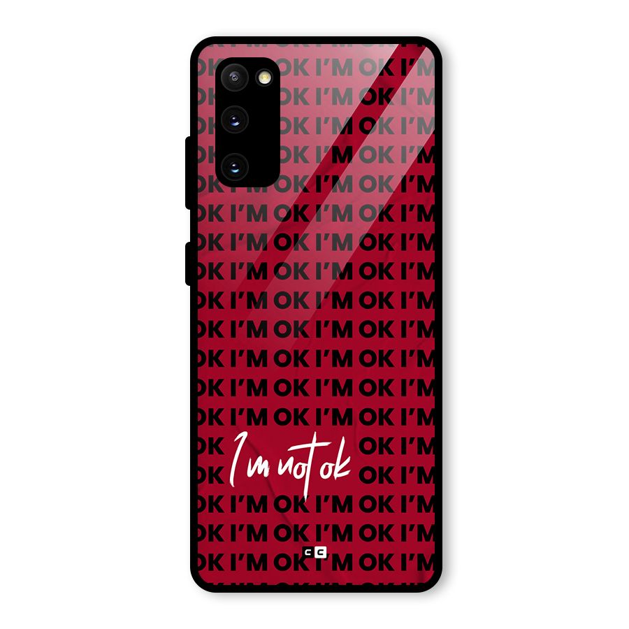 Really Not Ok Glass Back Case for Galaxy S20 FE 5G