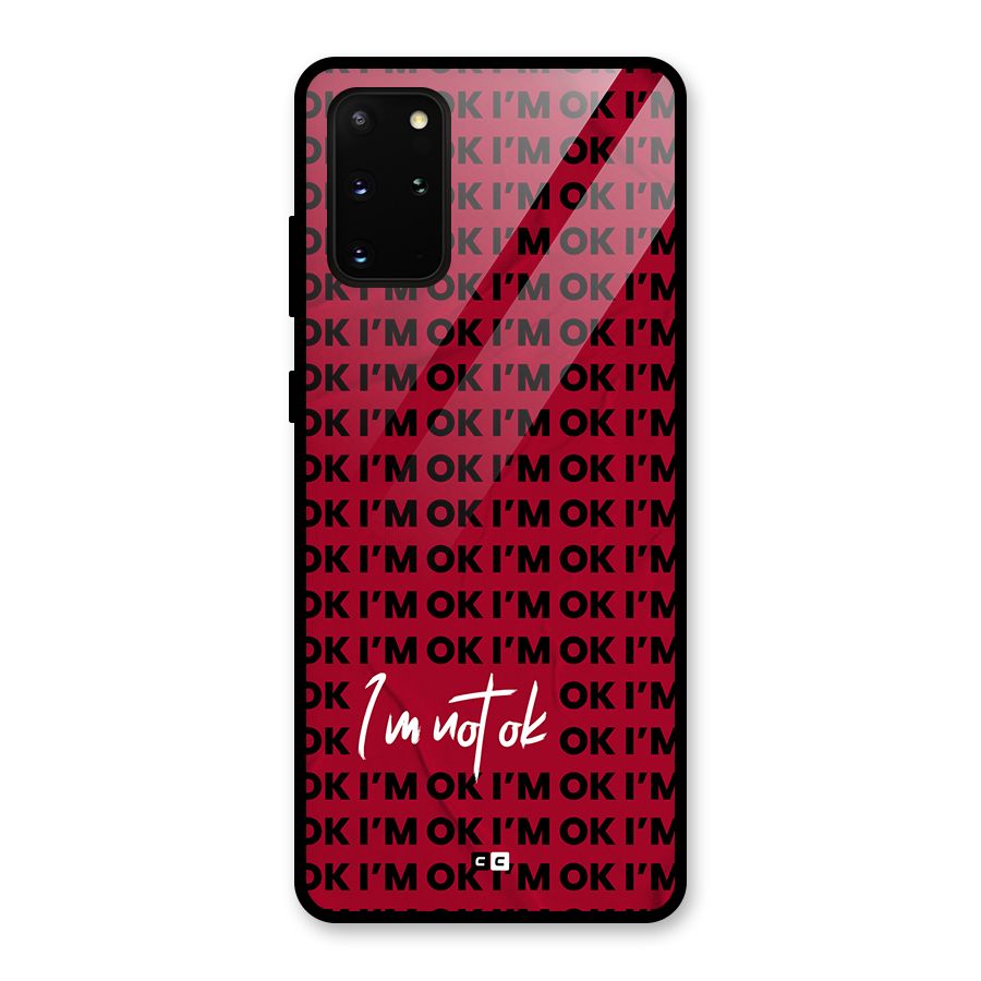 Really Not Ok Glass Back Case for Galaxy S20 Plus