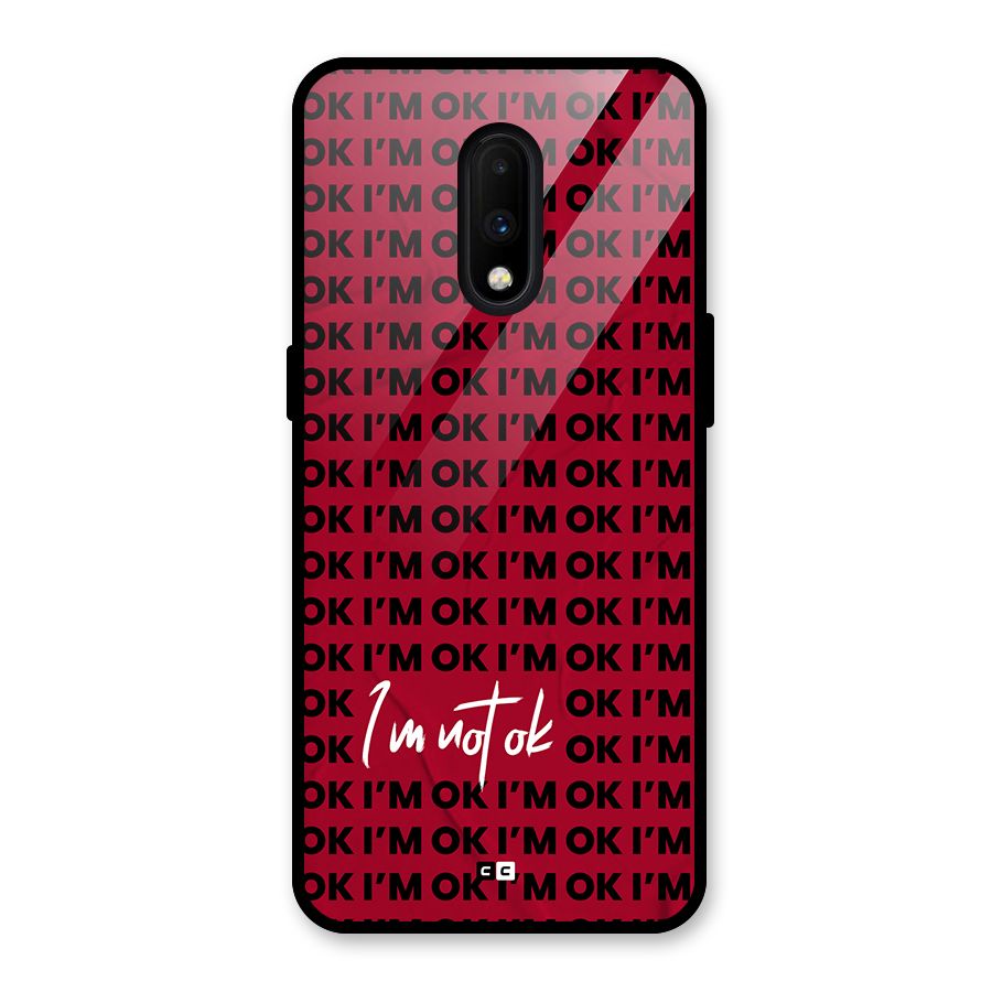 Really Not Ok Glass Back Case for OnePlus 7