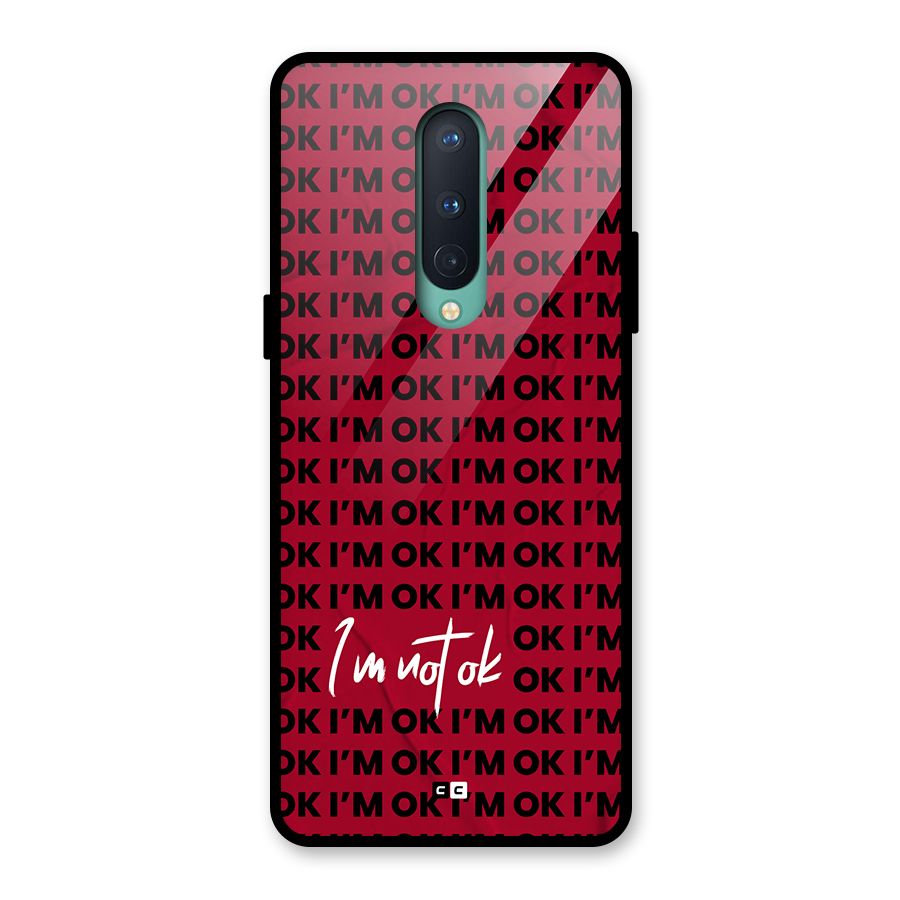 Really Not Ok Glass Back Case for OnePlus 8