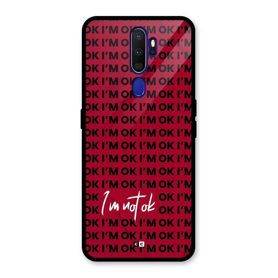 Really Not Ok Glass Back Case for Oppo A9 (2020)