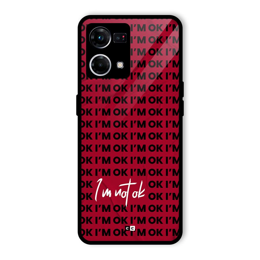Really Not Ok Glass Back Case for Oppo F21 Pro 4G