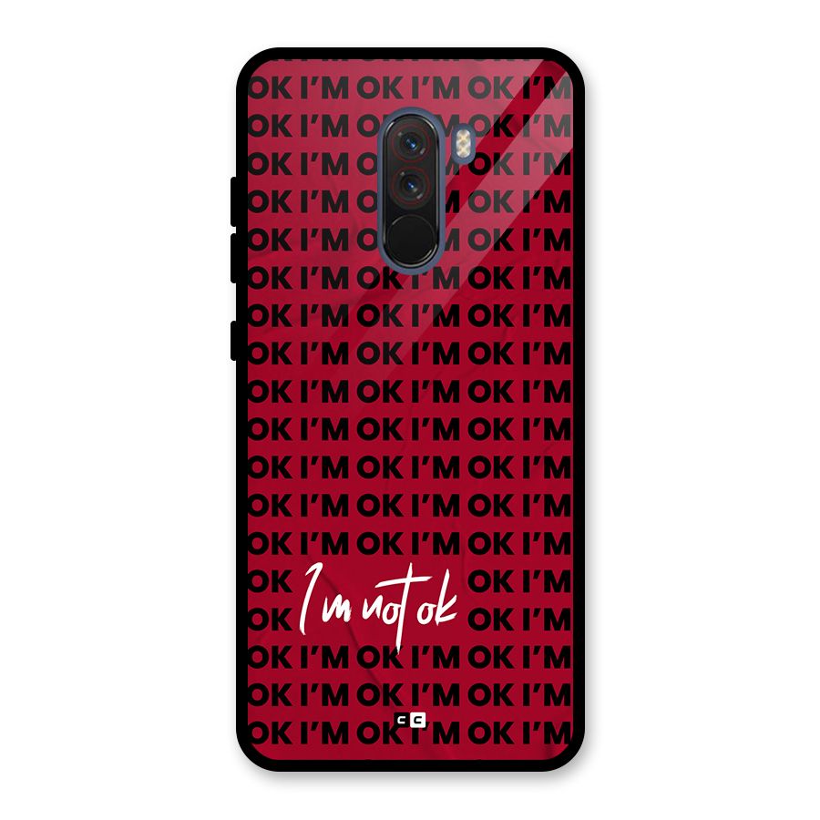 Really Not Ok Glass Back Case for Poco F1