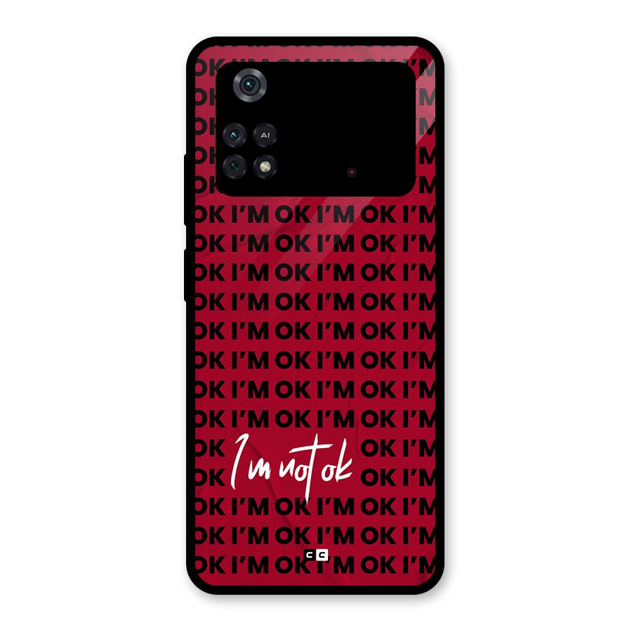 Really Not Ok Glass Back Case for Poco M4 Pro 4G