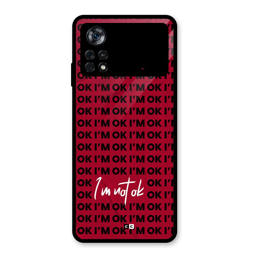 Really Not Ok Glass Back Case for Poco X4 Pro 5G