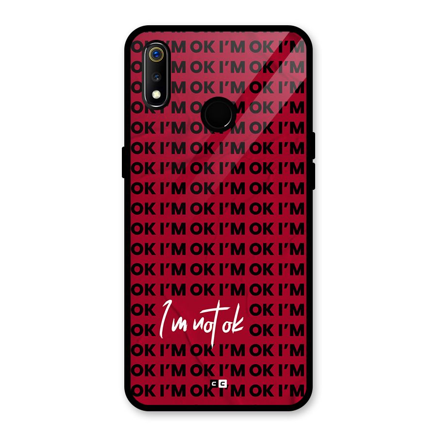 Really Not Ok Glass Back Case for Realme 3i
