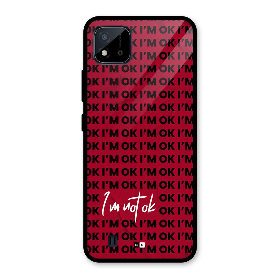 Really Not Ok Glass Back Case for Realme C11 2021