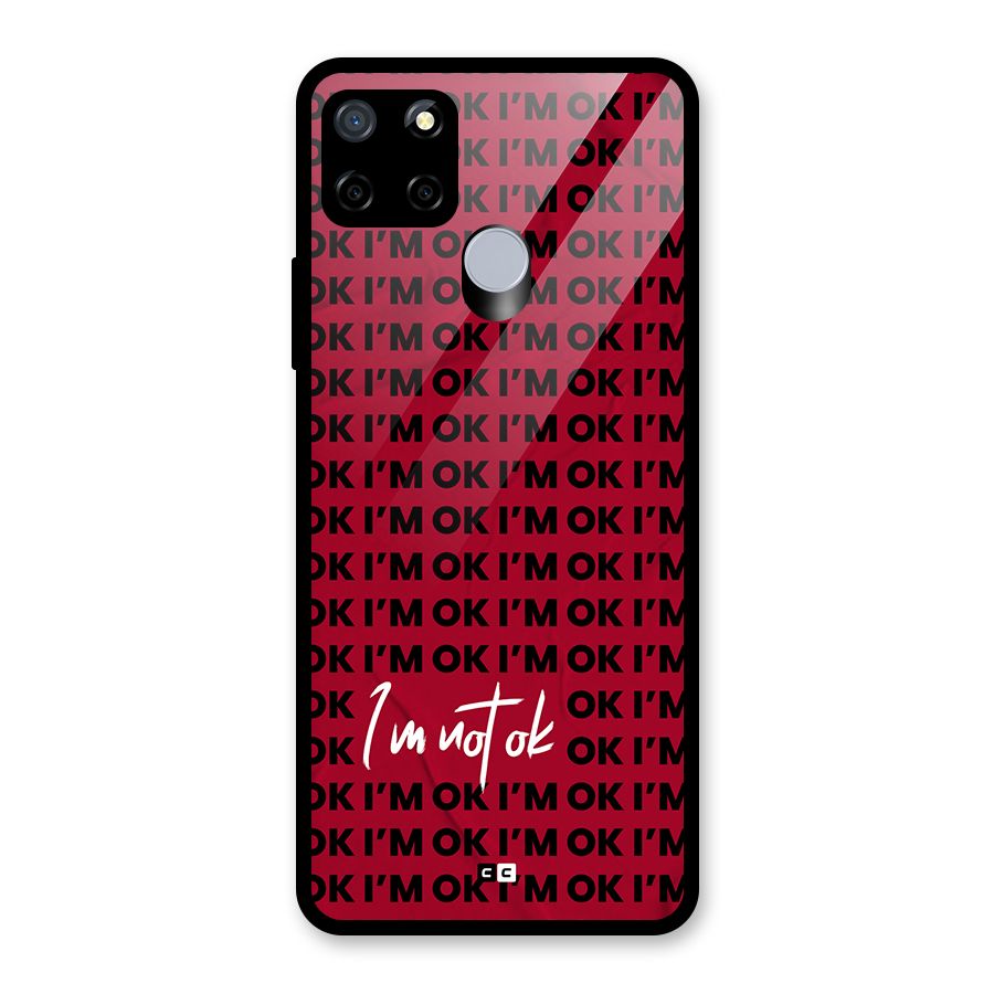 Really Not Ok Glass Back Case for Realme C12