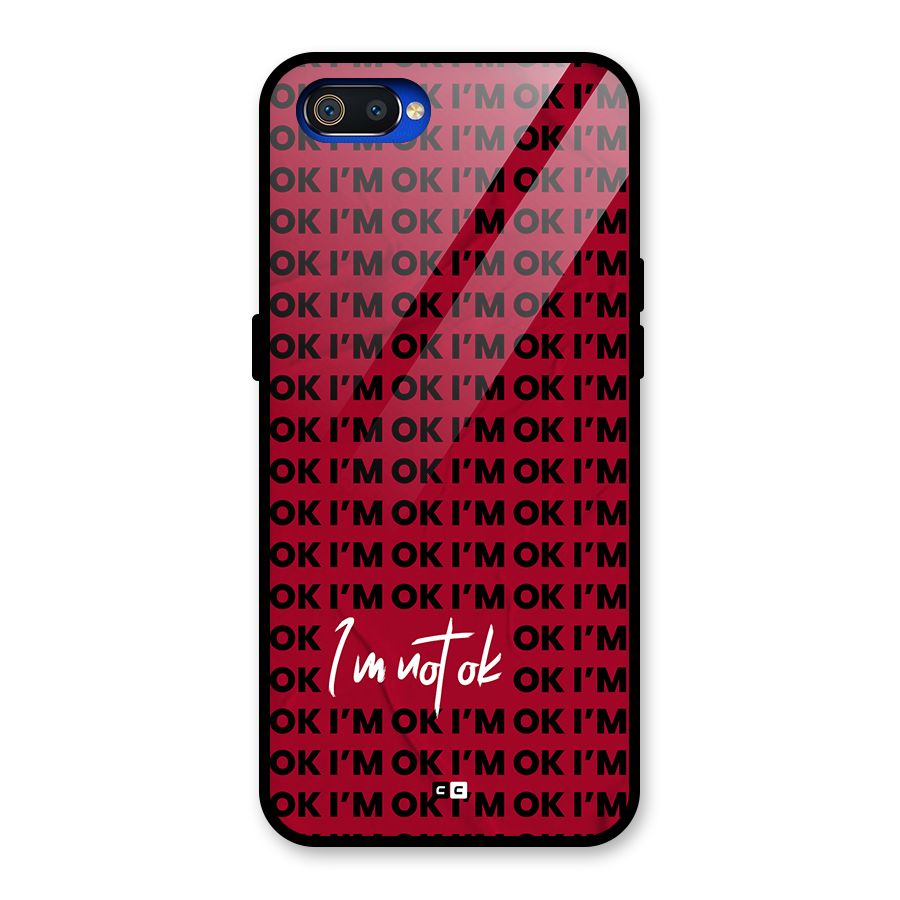 Really Not Ok Glass Back Case for Realme C2