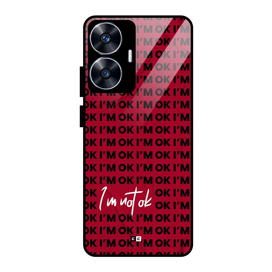 Really Not Ok Glass Back Case for Realme Narzo N55