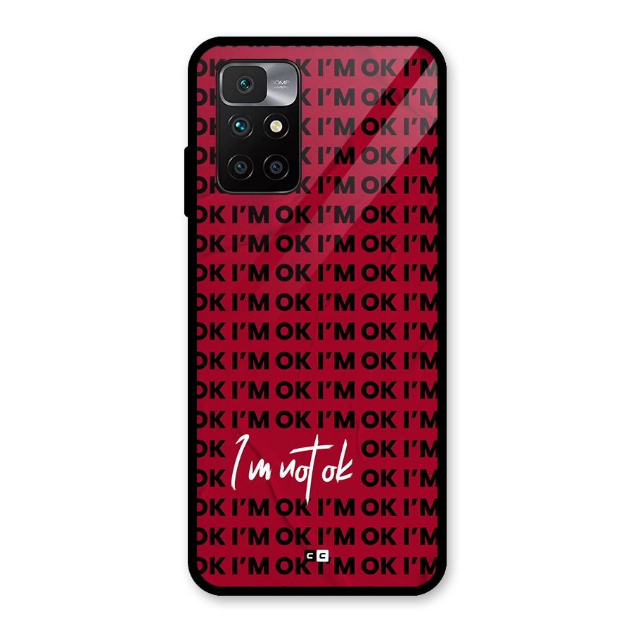 Really Not Ok Glass Back Case for Redmi 10 Prime