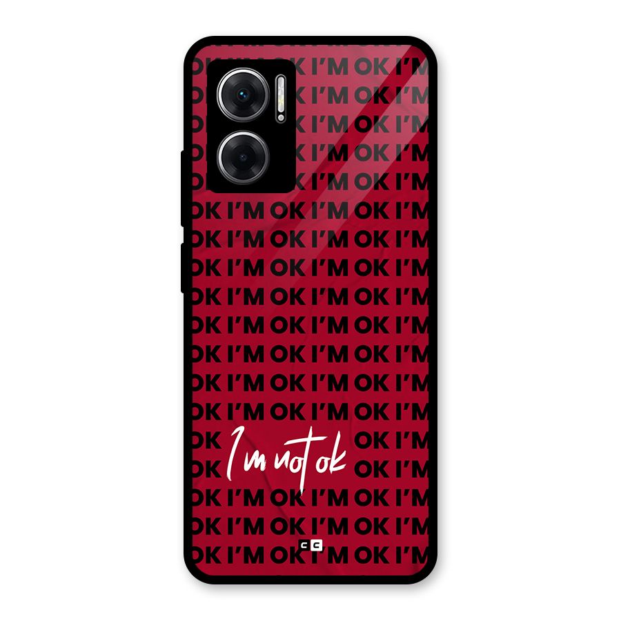 Really Not Ok Glass Back Case for Redmi 11 Prime 5G