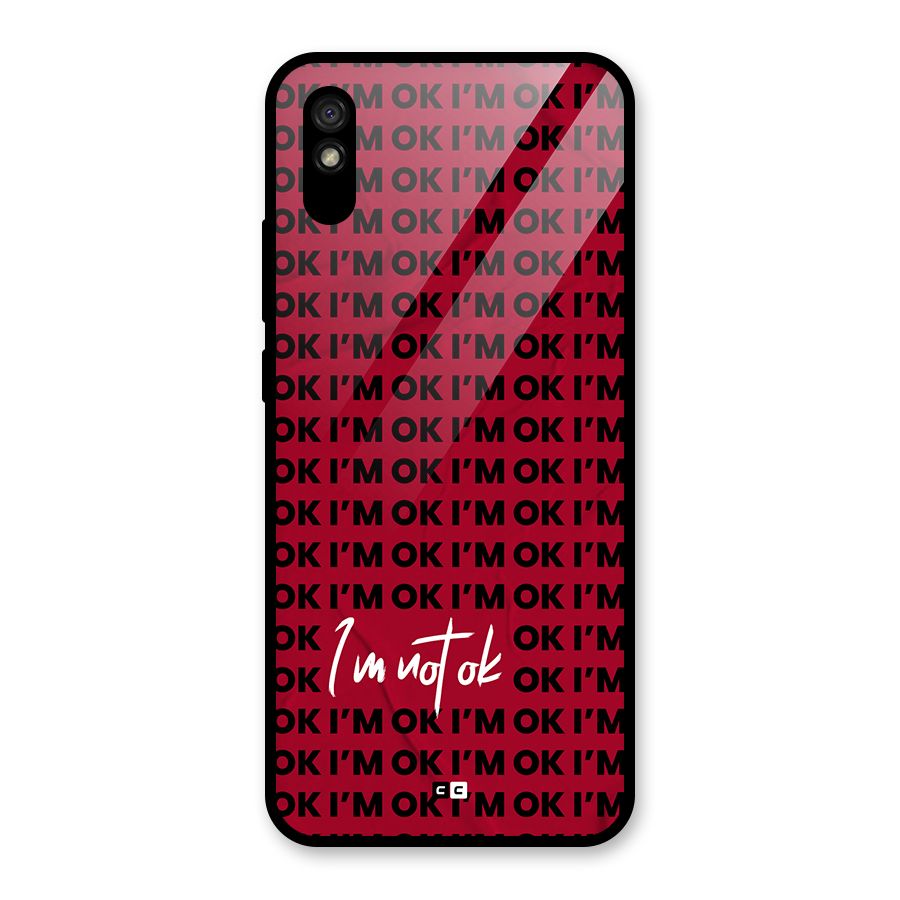 Really Not Ok Glass Back Case for Redmi 9i