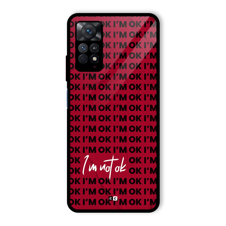 Really Not Ok Glass Back Case for Redmi Note 11 Pro