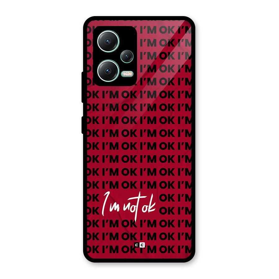 Really Not Ok Glass Back Case for Redmi Note 12 5G