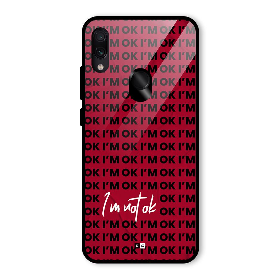 Really Not Ok Glass Back Case for Redmi Note 7 Pro