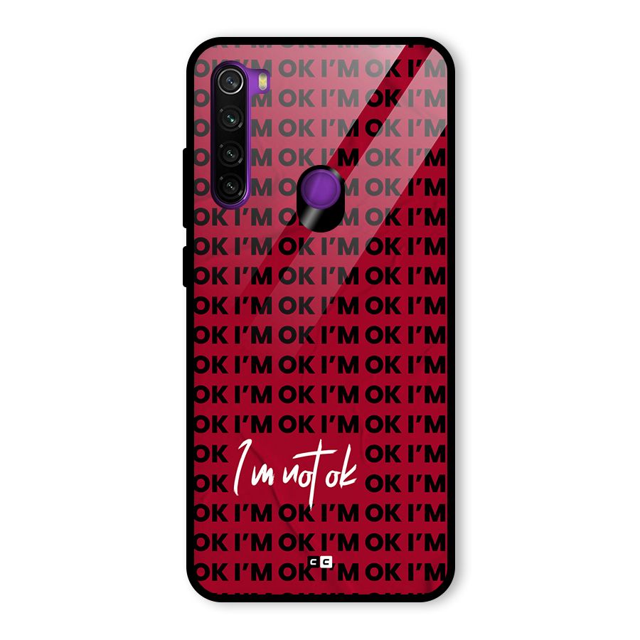 Really Not Ok Glass Back Case for Redmi Note 8