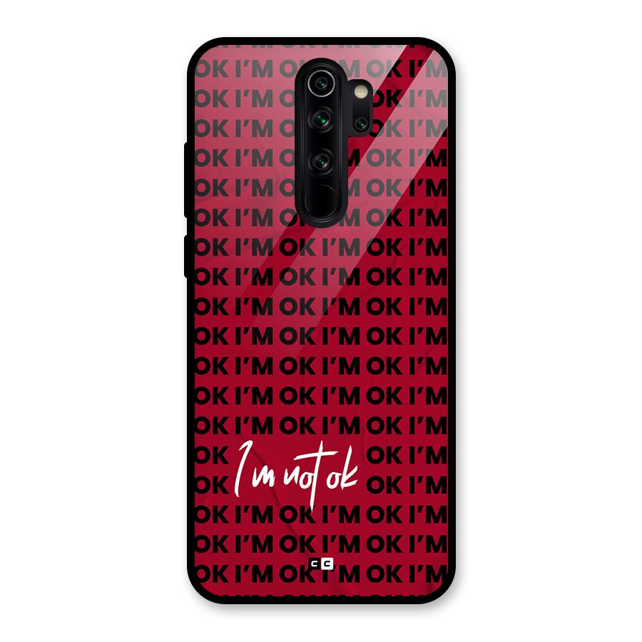 Really Not Ok Glass Back Case for Redmi Note 8 Pro