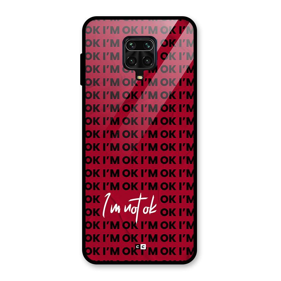 Really Not Ok Glass Back Case for Redmi Note 9 Pro
