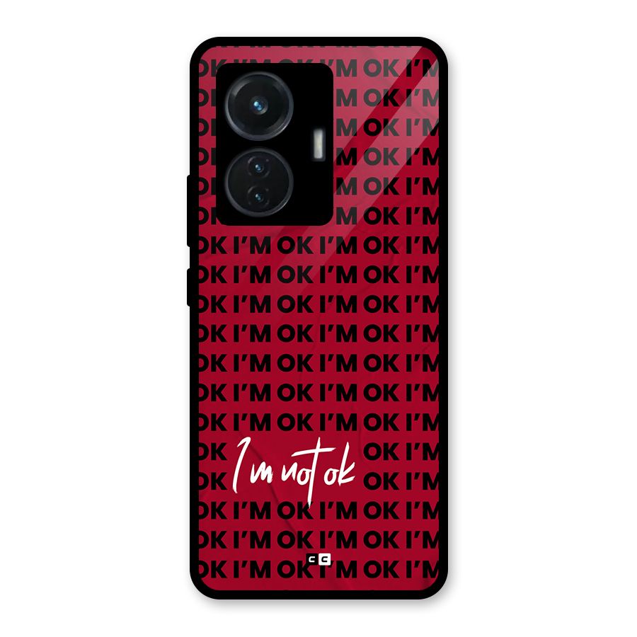 Really Not Ok Glass Back Case for Vivo T1 44W