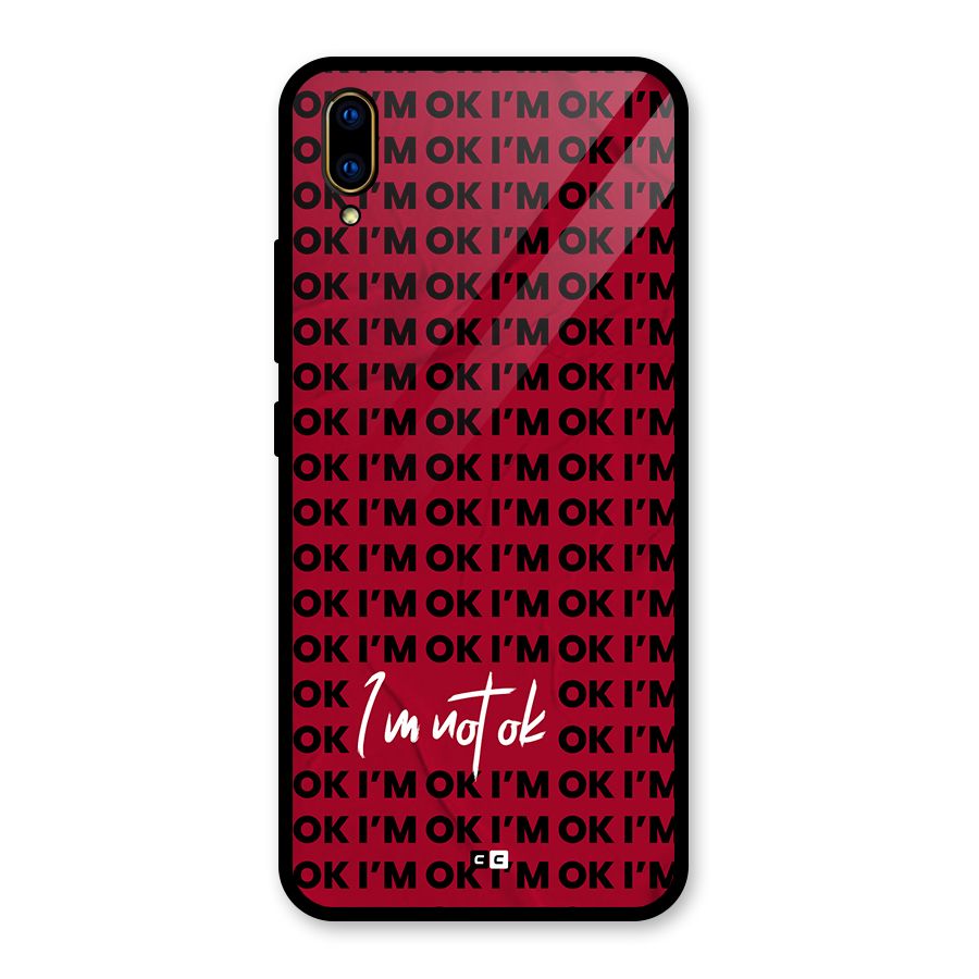 Really Not Ok Glass Back Case for Vivo V11 Pro