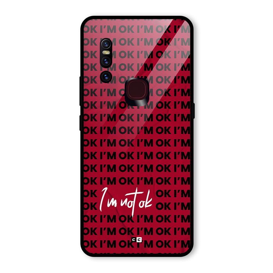 Really Not Ok Glass Back Case for Vivo V15