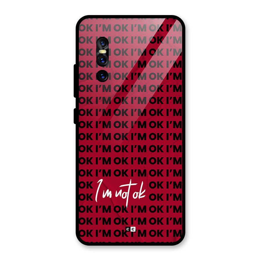 Really Not Ok Glass Back Case for Vivo V15 Pro