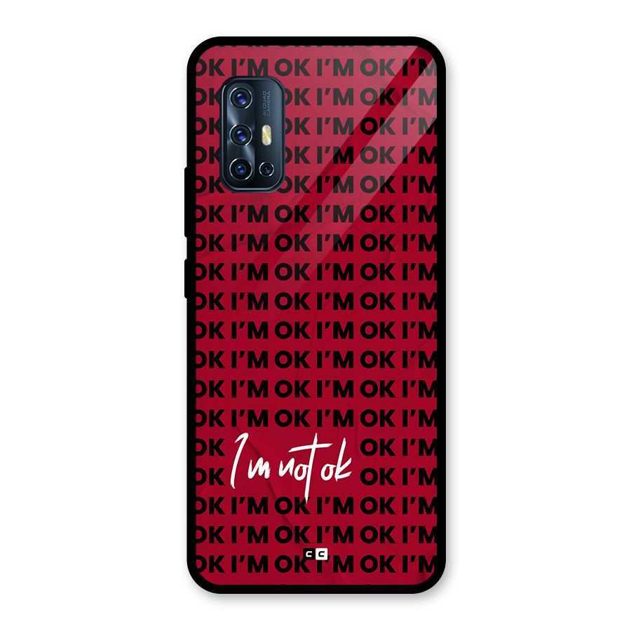 Really Not Ok Glass Back Case for Vivo V17
