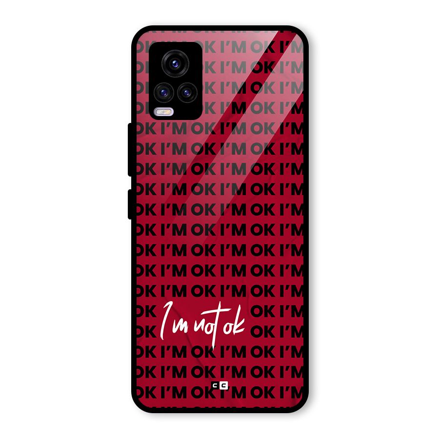 Really Not Ok Glass Back Case for Vivo V20