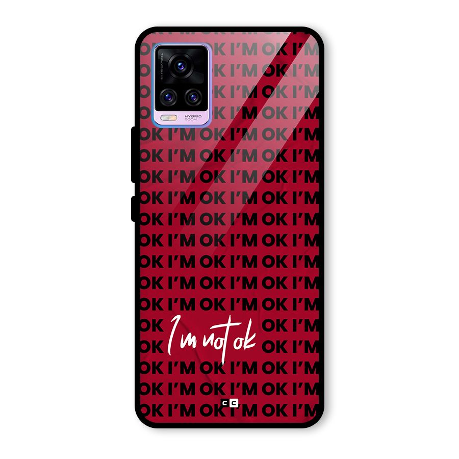 Really Not Ok Glass Back Case for Vivo V20 Pro