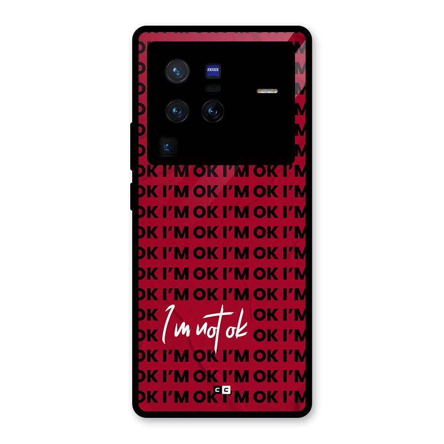 Really Not Ok Glass Back Case for Vivo X80 Pro