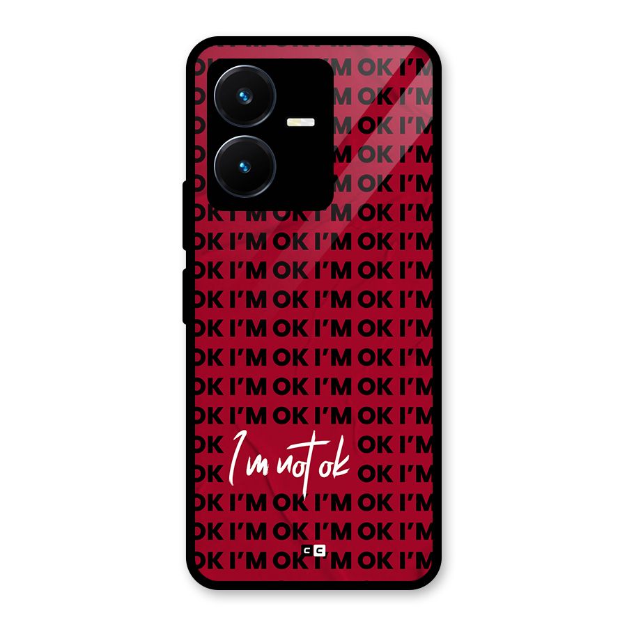 Really Not Ok Glass Back Case for Vivo Y22