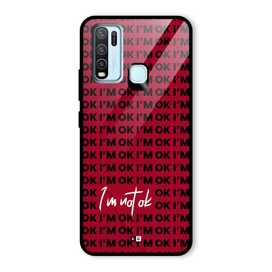 Really Not Ok Glass Back Case for Vivo Y30
