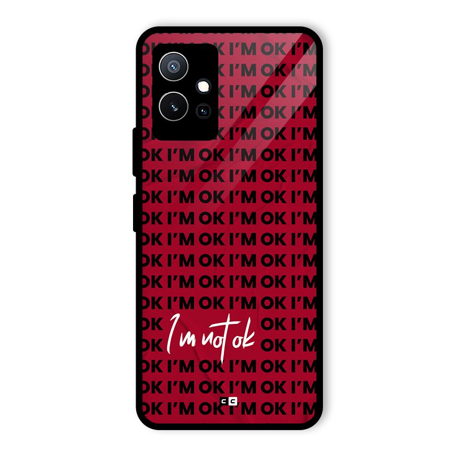 Really Not Ok Glass Back Case for Vivo Y75 5G