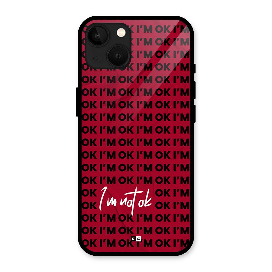 Really Not Ok Glass Back Case for iPhone 13