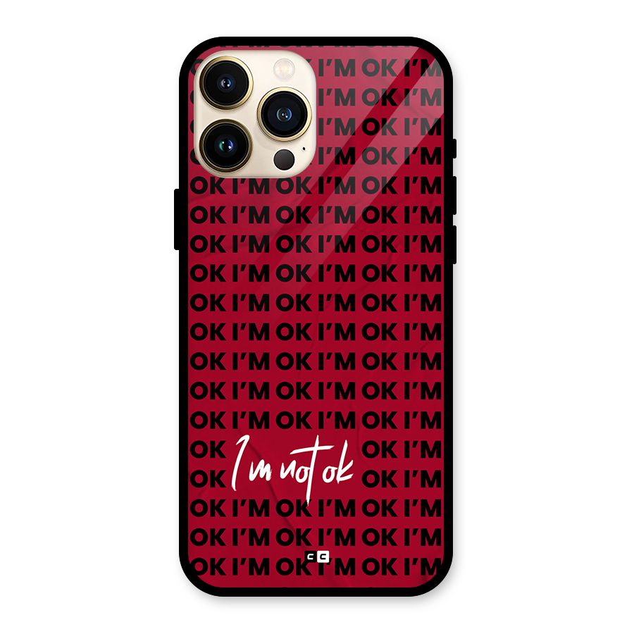 Really Not Ok Glass Back Case for iPhone 13 Pro Max