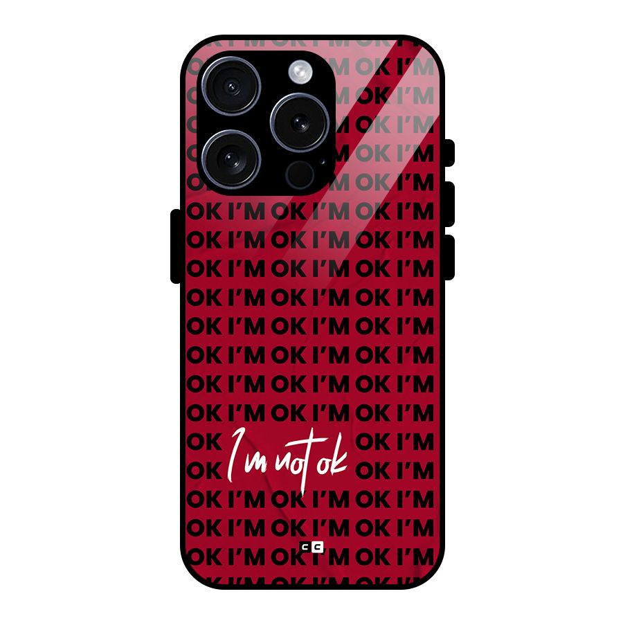 Really Not Ok Glass Back Case for iPhone 15 Pro