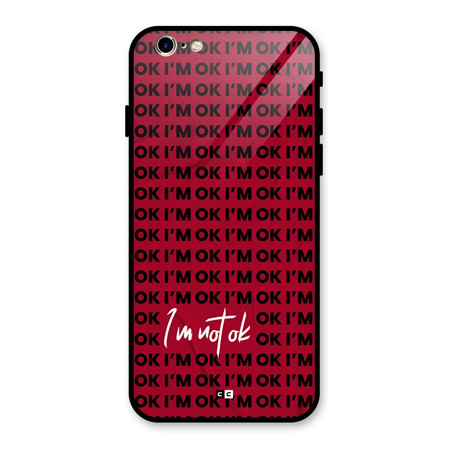 Really Not Ok Glass Back Case for iPhone 6 6S