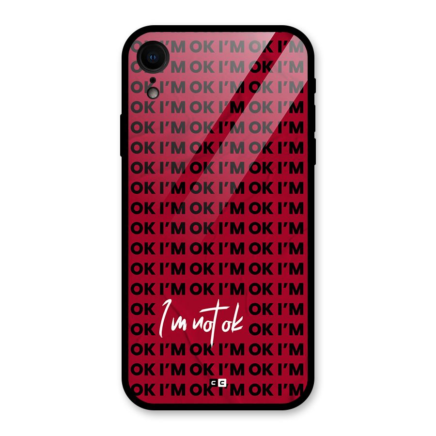 Really Not Ok Glass Back Case for iPhone XR