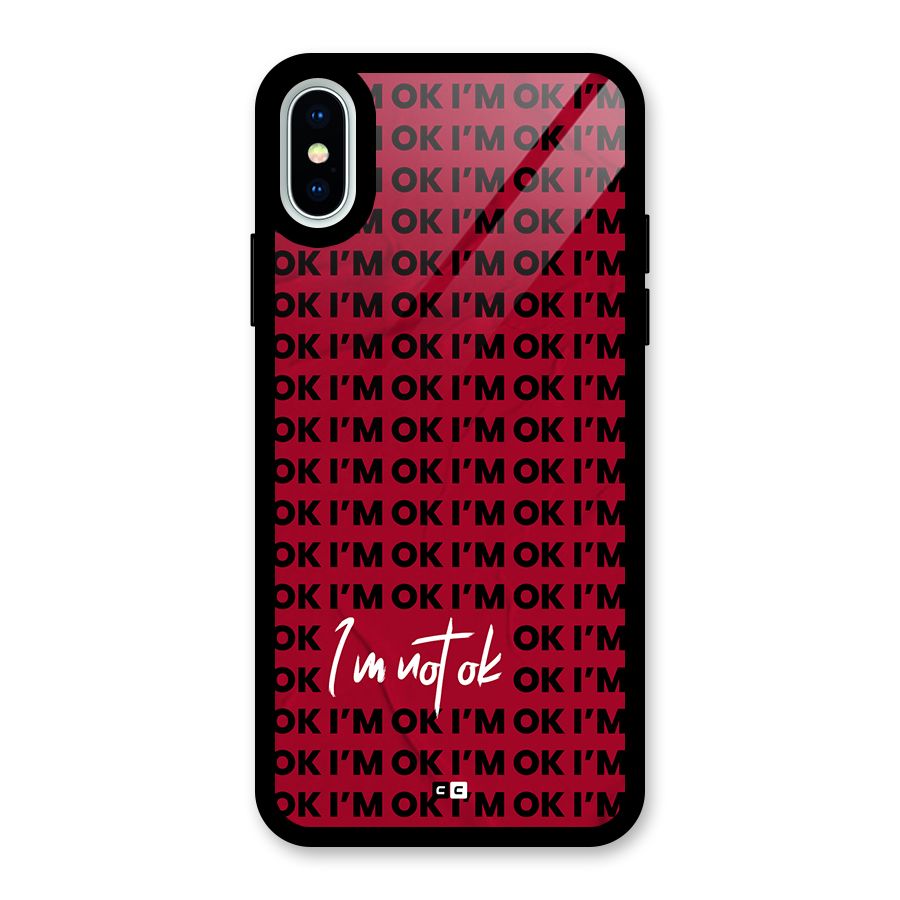 Really Not Ok Glass Back Case for iPhone XS