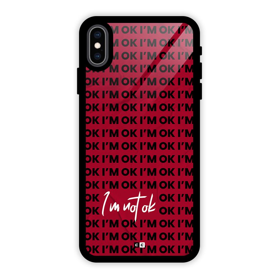 Really Not Ok Glass Back Case for iPhone XS Max