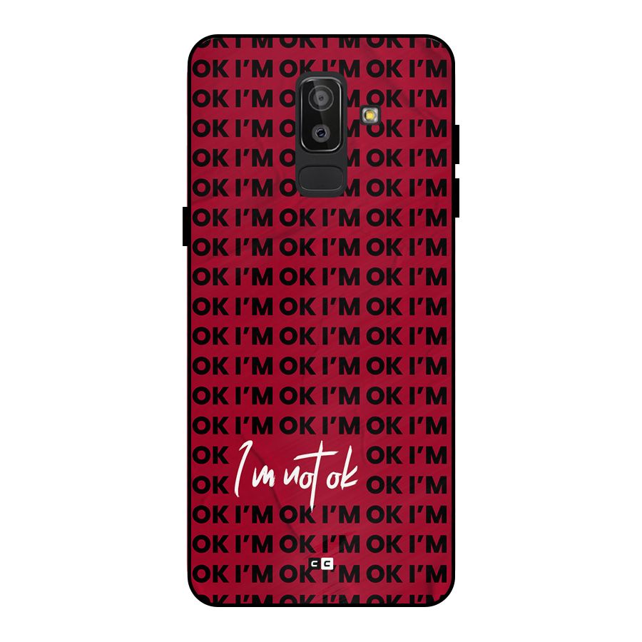 Really Not Ok Metal Back Case for Galaxy J8