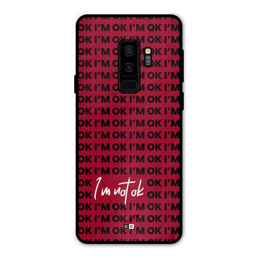 Really Not Ok Metal Back Case for Galaxy S9 Plus