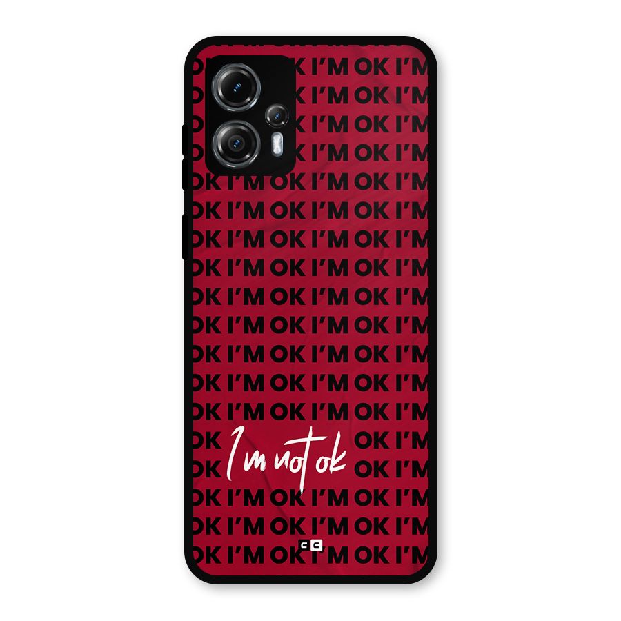 Really Not Ok Metal Back Case for Moto G13